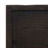 Vidaxl Tablero Mesa Madera Roble Tratada Marrón Oscuro 120x50x(2-6) Cm