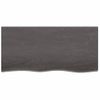 Vidaxl Tablero De Mesa Madera Roble Tratada Marrón Oscuro 100x50x2 Cm