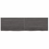 Vidaxl Tablero Mesa Madera Roble Tratada Marrón Oscuro 140x40x(2-4) Cm