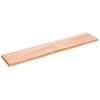 Vidaxl Tablero Mesa Madera Tratada Borde Natural Marrón 200x40x(2-6)cm