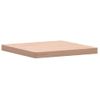 Vidaxl Tablero De Mesa Cuadrado De Madera Maciza De Haya 50x50x4 Cm Marrón