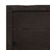 Vidaxl Tablero Mesa Madera Roble Tratada Marrón Oscuro 100x60x(2-6) Cm