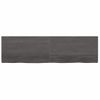 Vidaxl Tablero Mesa Madera Roble Tratada Marrón Oscuro 180x50x(2-4) Cm