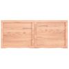 Vidaxl Tablero Mesa Madera Roble Tratada Marrón Claro 120x50x(2-4) Cm