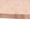 Vidaxl Tablero Redondo De Madera Maciza De Haya Ø80x2,5 Cm Marrón