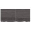 Vidaxl Tablero Mesa Madera Roble Tratada Marrón Oscuro 140x60x(2-4) Cm