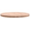 Vidaxl Tablero Redondo De Madera Maciza De Haya Ø60x4 Cm Marrón