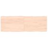 Vidaxl Tablero De Mesa Madera Maciza Borde Natural 120x40x(2-6) Cm Marrón