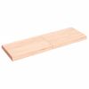 Vidaxl Tablero De Mesa Madera Maciza Borde Natural 120x40x(2-6) Cm Marrón