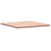 Vidaxl Tablero De Mesa Cuadrado De Madera Maciza De Haya 60x60x2,5 Cm Marrón