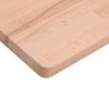 Vidaxl Tablero Rectangular De Madera Maciza De Haya 80x40x1,5 Cm Marrón