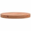 Vidaxl Tablero Redondo De Madera Maciza De Haya Ø40x4 Cm Marrón