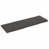 Vidaxl Tablero Mesa Madera Tratada Borde Vivo Marrón 120x40x(2-4) Cm