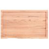 Vidaxl Tablero Mesa Madera Roble Tratada Marrón Claro 100x60x(2-4) Cm