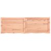 Vidaxl Tablero Mesa Madera Roble Tratada Marrón Claro 120x40x(2-4) Cm