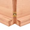 Vidaxl Tablero Mesa Madera Roble Tratada Marrón Claro 200x40x(2-6) Cm