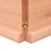 Vidaxl Tablero Mesa Madera Roble Tratada Marrón Claro 140x40x(2-4) Cm