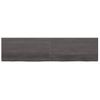 Vidaxl Tablero Mesa Madera Roble Tratada Marrón Oscuro 200x50x(2-6) Cm