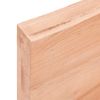 Vidaxl Tablero Mesa Madera Roble Tratada Marrón Claro 120x60x(2-6) Cm