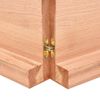 Vidaxl Tablero Mesa Madera Roble Tratada Marrón Claro 120x60x(2-6) Cm