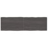 Vidaxl Tablero Mesa Madera Tratada Borde Vivo Marrón 200x60x(2-6) Cm