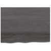 Vidaxl Tablero Mesa Madera Roble Tratada Marrón Oscuro 80x60x(2-4) Cm