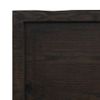 Vidaxl Tablero Mesa Madera Roble Tratada Marrón Oscuro 60x50x(2-4) Cm