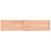 Vidaxl Tablero Mesa Madera Tratada Borde Natural Marrón 180x40x(2-6)cm