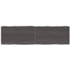 Vidaxl Tablero Mesa Madera Tratada Borde Vivo Marrón 180x50x(2-6) Cm