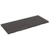 Vidaxl Tablero Mesa Madera Roble Tratada Marrón Oscuro 120x50x(2-4) Cm