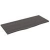 Vidaxl Tablero De Mesa Madera Roble Tratada Marrón Oscuro 100x40x2 Cm