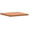 Vidaxl Tablero De Mesa Cuadrado De Madera Maciza De Haya 40x40x2,5 Cm Marrón