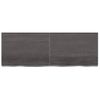 Vidaxl Tablero Mesa Madera Roble Tratada Marrón Oscuro 140x50x(2-4) Cm