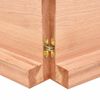 Vidaxl Tablero Mesa Madera Roble Tratada Marrón Claro 200x50x(2-6) Cm