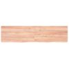 Vidaxl Tablero Mesa Madera Roble Tratada Marrón Claro 160x40x(2-4) Cm