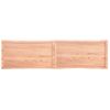 Vidaxl Tablero Mesa Madera Tratada Borde Natural Marrón 200x50x(2-6)cm