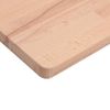 Vidaxl Tablero Rectangular De Madera Maciza De Haya 100x60x2,5 Cm Marrón