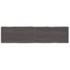 Vidaxl Tablero Mesa Madera Tratada Borde Vivo Marrón 200x50x(2-4) Cm