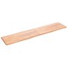 Vidaxl Tablero Mesa Madera Tratada Borde Natural Marrón 220x50x(2-4)cm