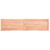 Vidaxl Tablero Mesa Madera Tratada Borde Natural Marrón 220x50x(2-4)cm