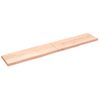 Vidaxl Tablero De Mesa Madera Maciza Borde Natural 220x40x(2-6) Cm Marrón