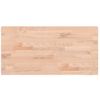 Vidaxl Tablero Rectangular De Madera Maciza De Haya 80x40x2,5 Cm Marrón