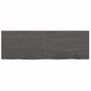 Vidaxl Tablero Mesa Madera Roble Tratada Marrón Oscuro 120x40x(2-4) Cm