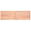 Vidaxl Tablero Mesa Madera Roble Tratada Marrón Claro 200x60x(2-6) Cm