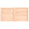 Vidaxl Tablero De Mesa Madera Maciza Roble Sin Tratar 120x60x(2-6) Cm Marrón