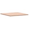 Vidaxl Tablero De Mesa Cuadrado De Madera Maciza De Haya 80x80x2,5 Cm Marrón