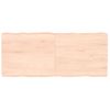 Vidaxl Tablero De Mesa Madera Maciza Borde Natural 140x60x(2-6) Cm Marrón