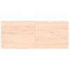 Vidaxl Tablero De Mesa Madera Maciza Borde Natural 120x50x(2-4) Cm Marrón