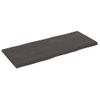 Vidaxl Tablero Mesa Madera Tratada Borde Vivo Marrón 120x50x(2-4) Cm