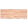 Vidaxl Tablero Mesa Madera Tratada Borde Natural Marrón 140x50x(2-4)cm